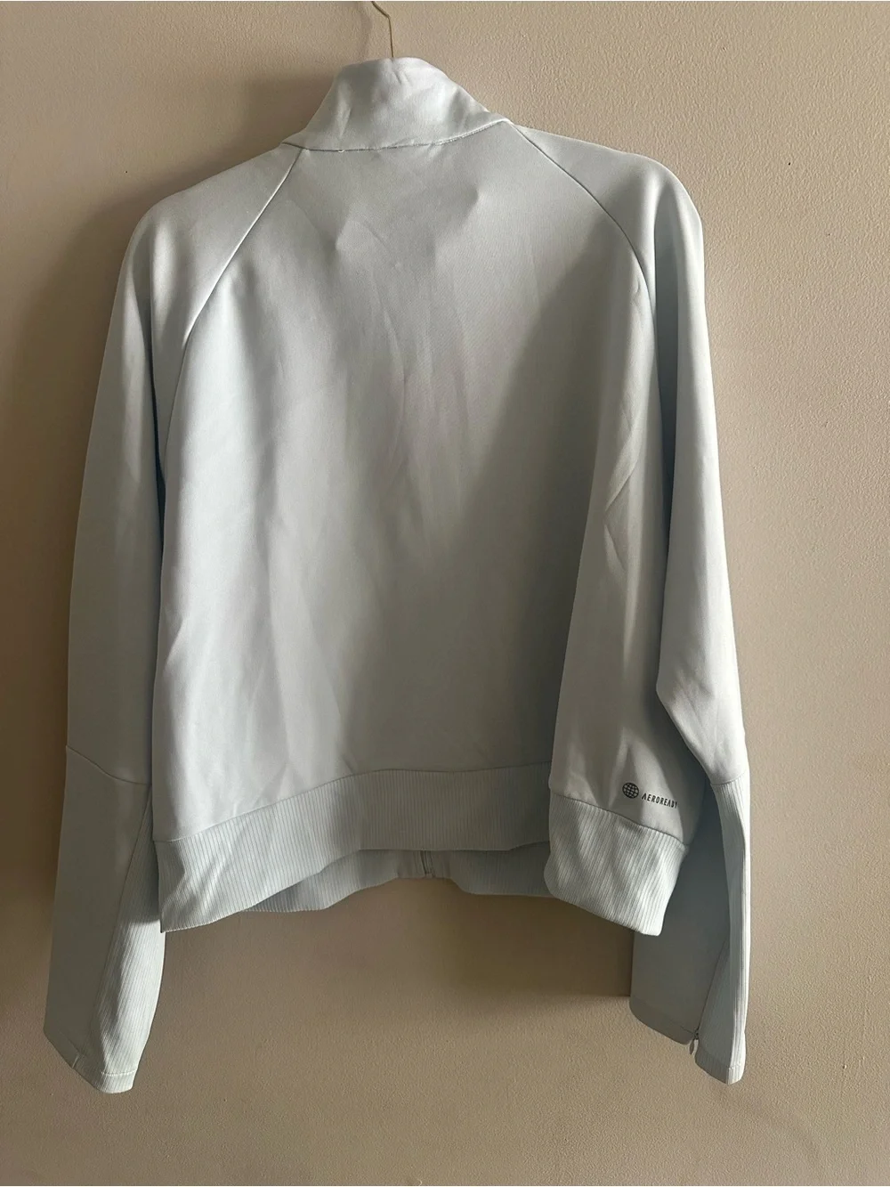 NWT adidas Women's Pale Blue Bomber Track Jacket Size XL